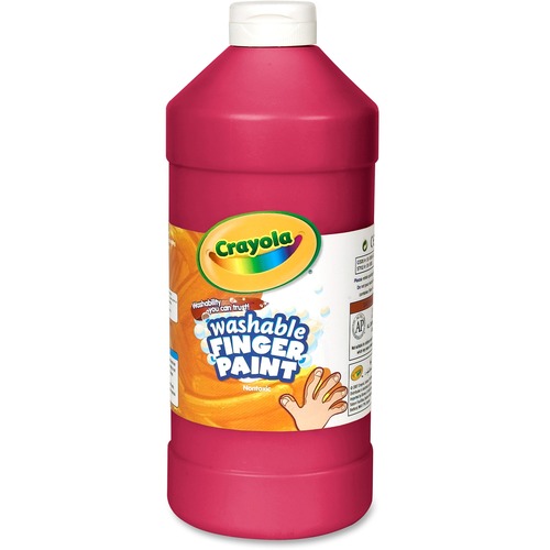 Crayola Washable Finger Paint - 2 lb - 1 Each - Red