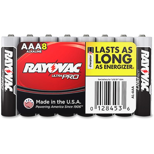 Rayovac Ultra Pro Alkaline AAA Batteries - For Multipurpose - AAA - 1.5 V DC - 8 / Pack