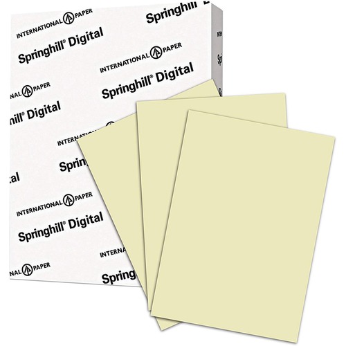 Springhill Multipurpose Cardstock - Ivory - 92 Brightness - Letter - 8 1/2" x 11" - 90 lb Basis Weight - Smooth, Hard - 250 / Pack - Acid-free - Ivory