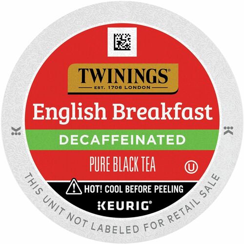 Twinings of London Decaf English Breakfast Black Tea K-Cup - 24 / Box