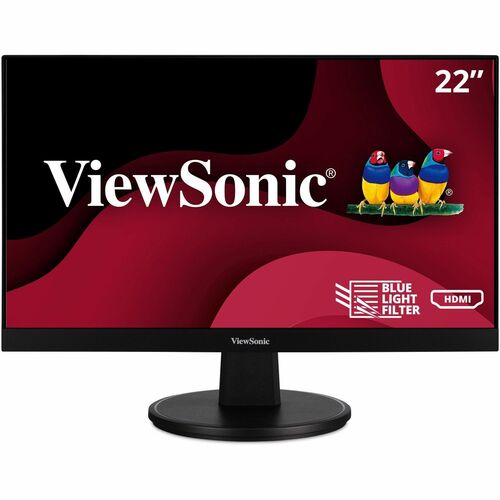 ViewSonic VA2256-MHD 22 Inch IPS 1080p Monitor with Ultra-Thin Bezels, HDMI, DisplayPort and VGA Inputs for Home and Office - VA2256-MHD - IPS 1080p Monitor with Ultra-Thin Bezels, HDMI, DisplayPort and VGA - 250 cd/m² - 22"