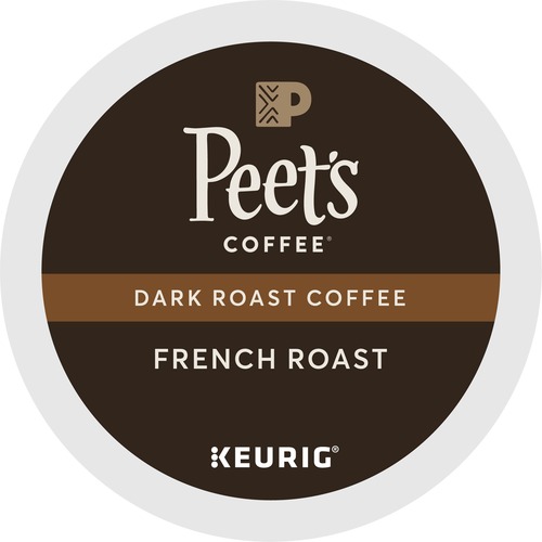 Peet's Coffee® K-Cup French Roast Coffee - Compatible with Keurig Brewer - Dark - 22 / Box