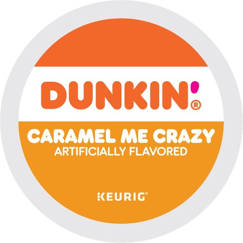 Dunkin'® K-Cup Caramel Me Crazy Coffee - Compatible with Keurig Brewer - Medium - 22 K-Cup - 22 / Box