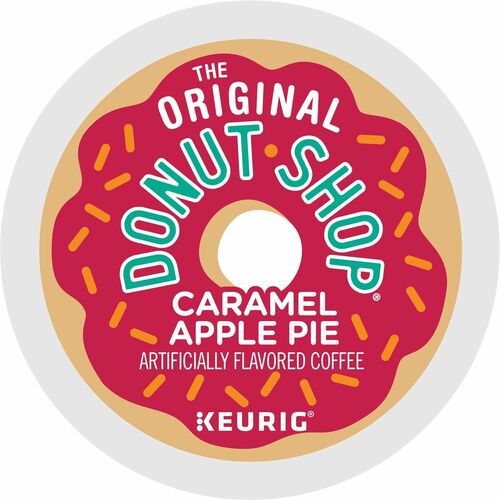 Donut Shop K-Cup Caramel Apple Pie Coffee - Compatible with Keurig Brewer - Light - 24 / Box