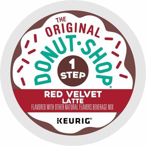 The Original Donut Shop® K-Cup Red Velvet Latte - Compatible with Keurig K-Cup Brewer - Dark - 20 / Box