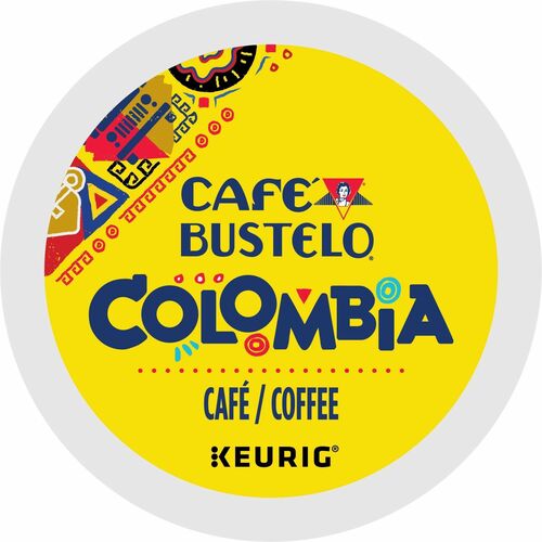 Green Mountain Coffee K-Cup Cafe Bustelo Colombia Coffee - Compatible with Keurig K-Cup Brewer - Medium - 24 K-Cup - 24 / Box