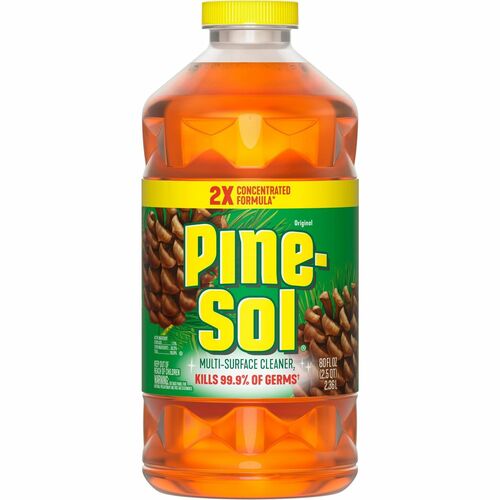 Pine-Sol Multi-Surface Cleaner - For Multi Surface - Concentrate - Liquid - 80 fl oz (2.5 quart) - Original Scent - 1 Each - Deodorize, Disinfectant, Dilutable - Yellow