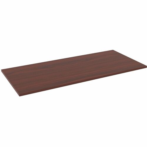 Lorell Multipurpose Tabletop - 30" x 66" x 1" - Band Edge - Mahogany, Laminate Table Top - For Conference Table, Office