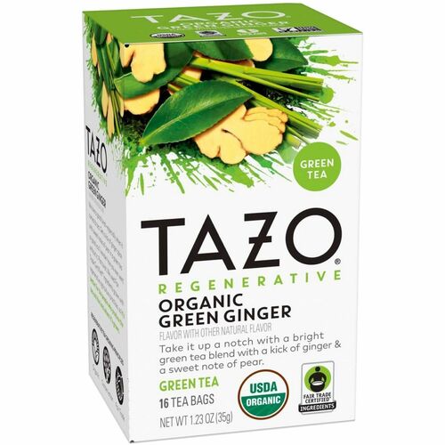 Tazo Regenerative Organic Green Ginger Green Tea Bag - 16 / Box