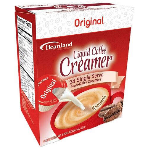 Splenda Single-Serve Liquid Coffee Creamers - Original Flavor - 0.37 fl oz (11 mL) - 24/Box - 1 Serving